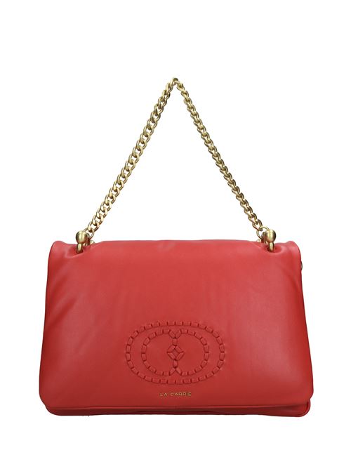 Borsa WOVEN LOGO in pelle LA CARRIE | 142P-TA-172-LEAROSSO